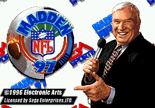 Madden NFL 97 Title Screen